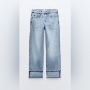 Zara High Rise Z1975 Straight Leg Jeans